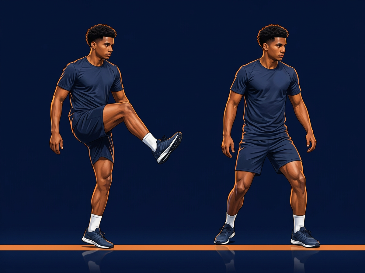 Illustrated starting and finishing positions for The Trap